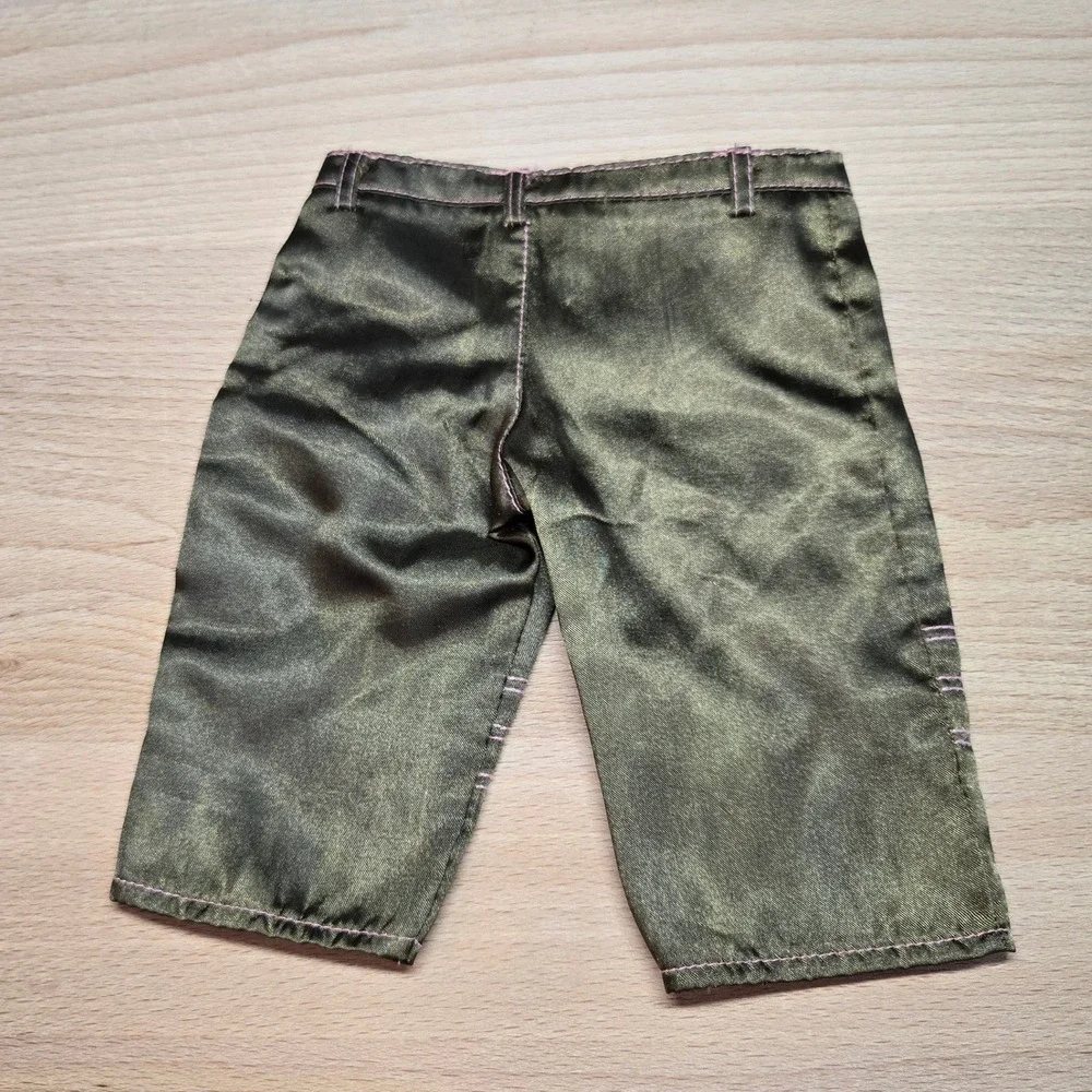 American Girl Marisol Luna Cargo Pants Olive Green Pink Floral Embroidery 2005